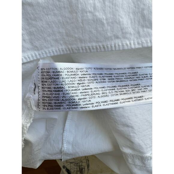 Simon Miller Mango Strappy Dress With Knot Neckline White Mini Women’s Size 6 - Picture 8 of 8